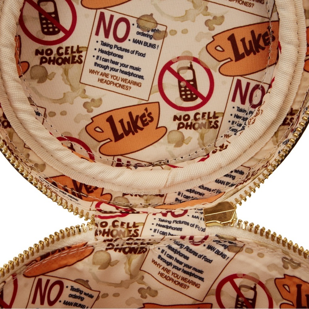 Gilmore Girls Luke's Diner To-Go Coffee Cup Figural Crossbody Bag - Picture 10 of 16